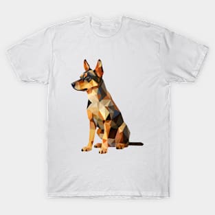 Cute Dog Geometric T-Shirt